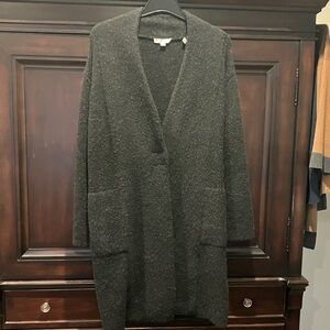 Vince Dark Gray Oversized Coat Cardigan, New without Tags, Retailed $495